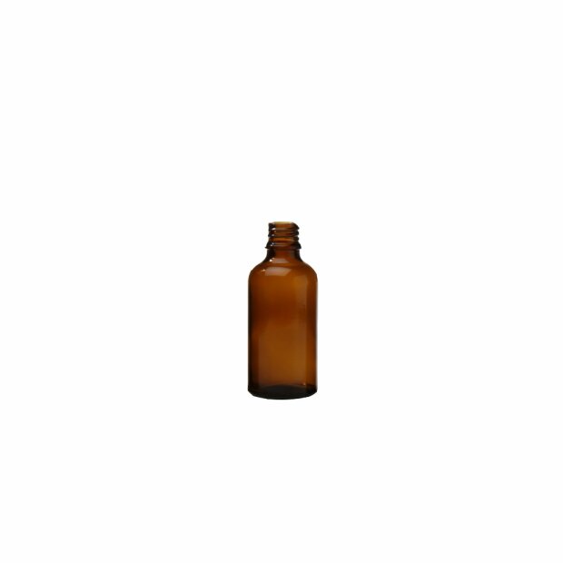 50ml Braunglasflasche, DIN 18, ohne Verschluss