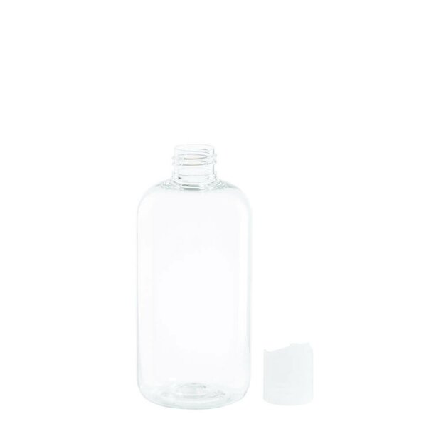 Duschgelflasche klar mit Klappverschluss, 300ml