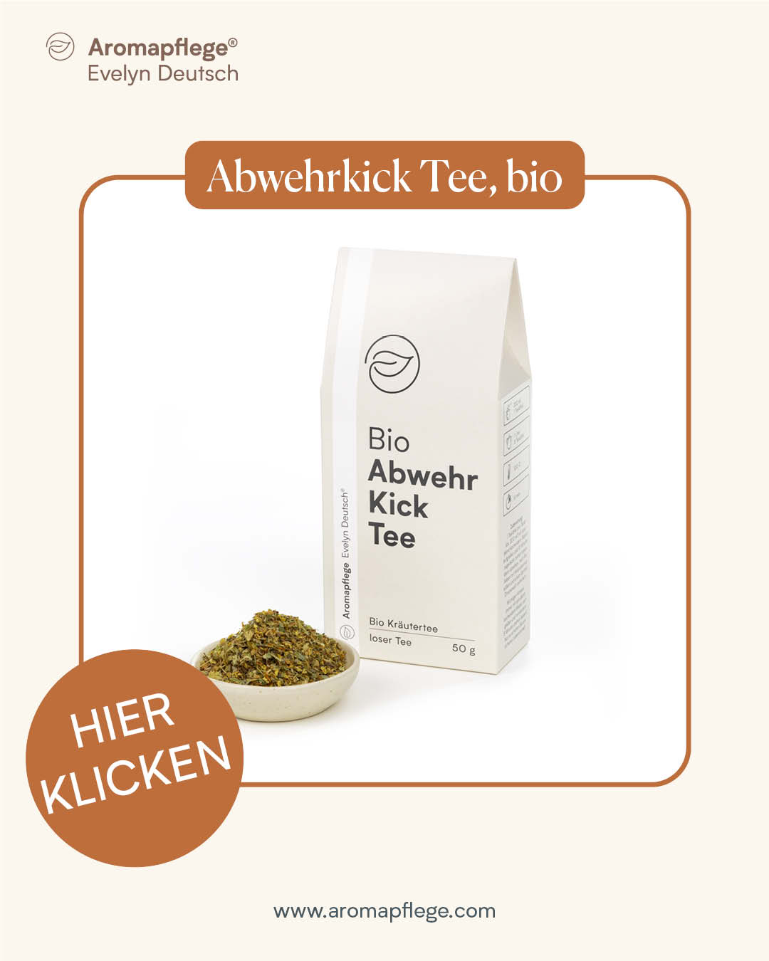 Abwehrkick Tee, bio